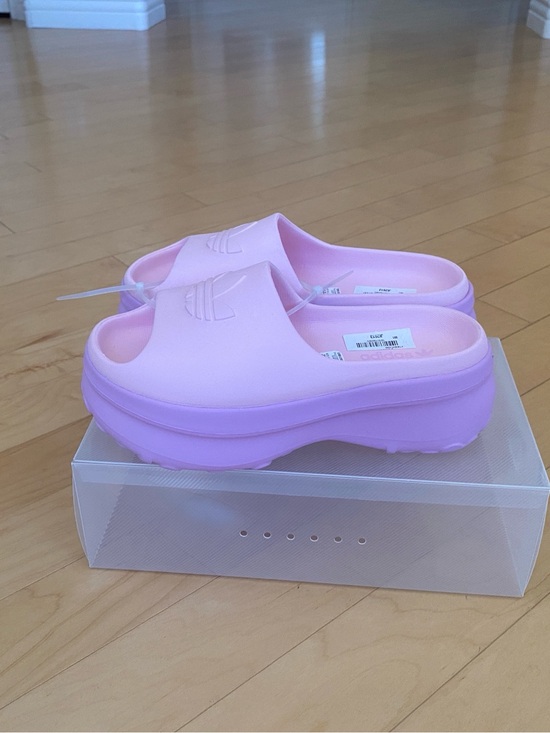 adidas Shoes - NEW Adidas Adifom Pink Chunky Two Tone Platform Slide Mules